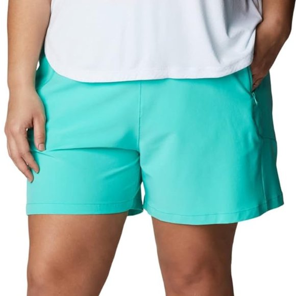 Columbia Pants - Columbia Women's Tidal II Shorts, Electric Turquoise, Women's 2X, 5" Inseam, NWT